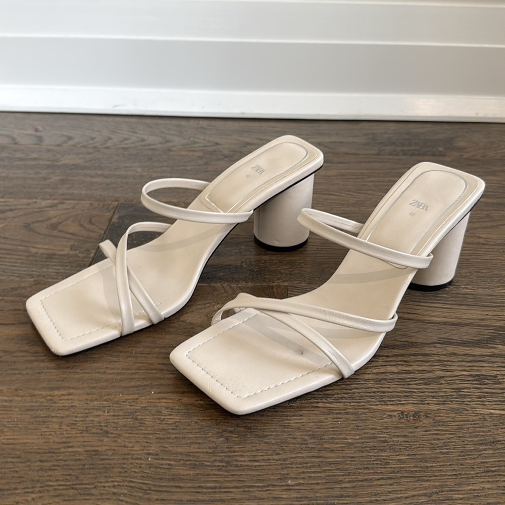 Zara strappy sandals size 40​​​​​ - Picture 3 of 4